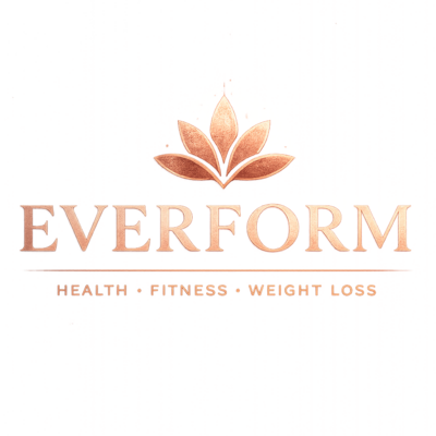 Everform logo with lotus mark and brand tagline